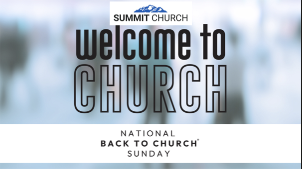 Back to Church Sunday by Lance Steeves